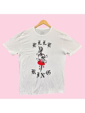 Elle King Come Get Your Wife Tour Skull & Crossbones Tattoo Tee L